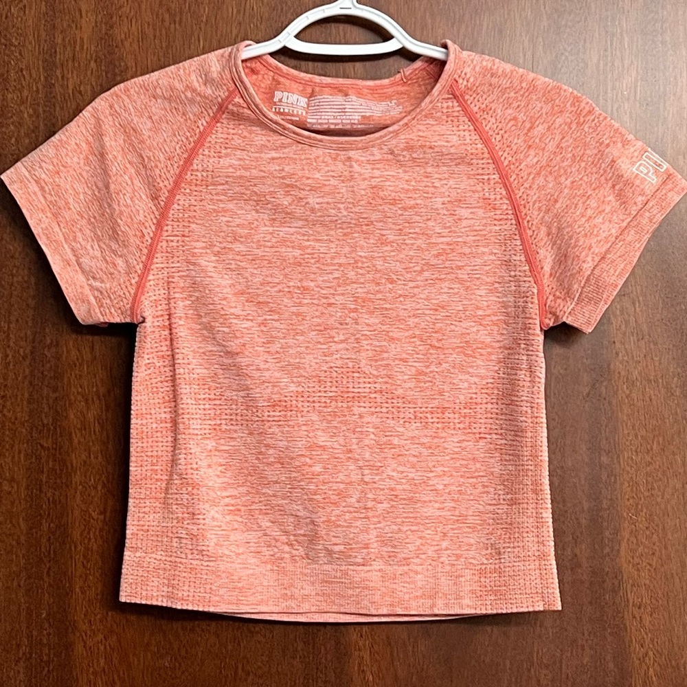Pink Victorias' Secret‎ Seamless Crop Top Mango Heather Size Large